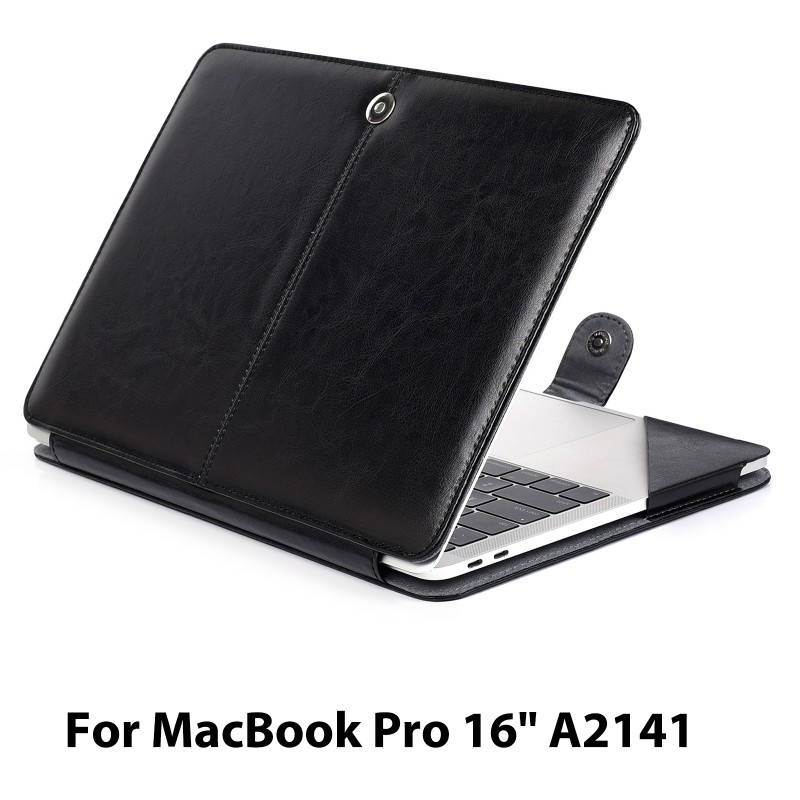 FOR MACBOOK PRO16 Inch Case PU Leather Carrying Book Folio Protective